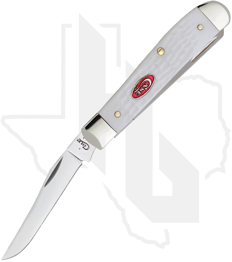 W.R. Case Mini Trapper 60186 - White Synthetic, Jigged (6207 SS)