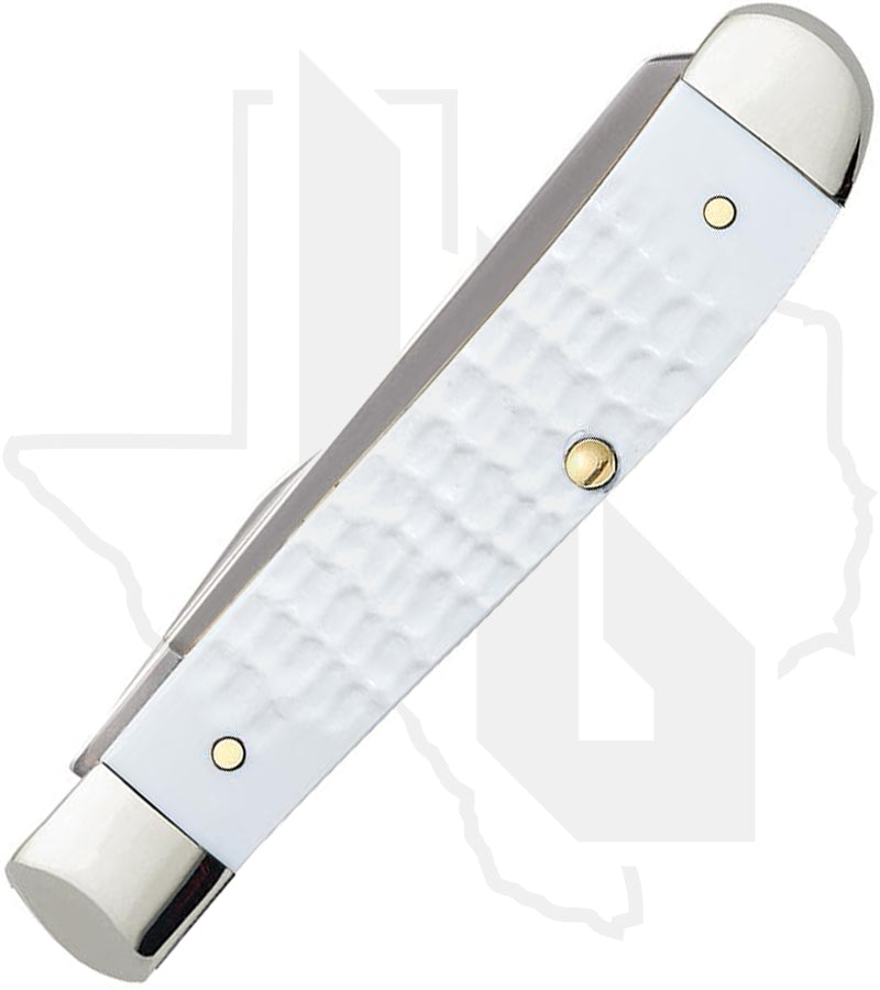 W.R. Case Mini Trapper 60186 - White Synthetic, Jigged (6207 SS)