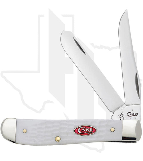 W.R. Case Mini Trapper 60186 - White Synthetic, Jigged (6207 SS)