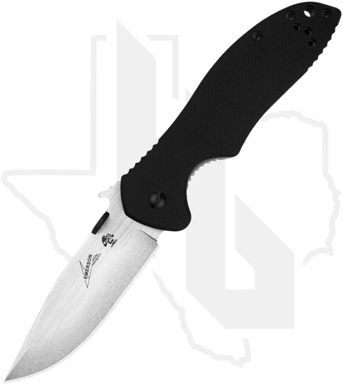 Kershaw CQC-6K Emerson 6034D2 - Black G-10, Stainless Steel, Stonewashed