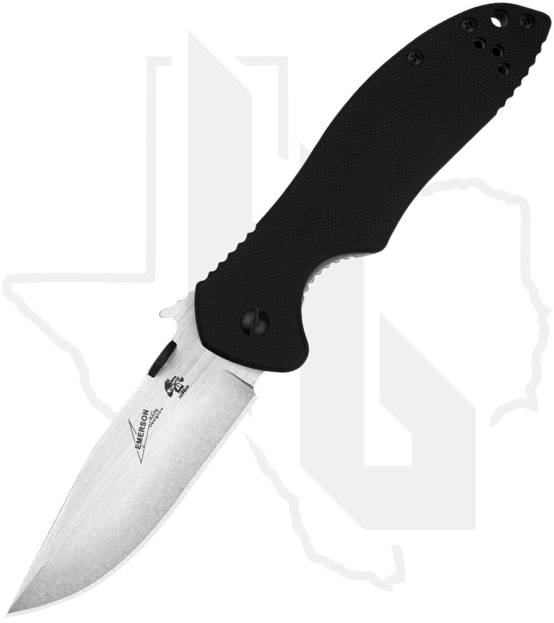 Kershaw CQC-6K Emerson 6034D2 - Black G-10, Stainless Steel, Stonewashed
