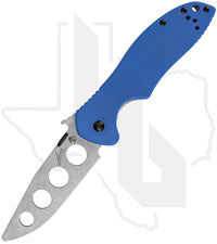 Kershaw E-Train Emerson 6034TRAINER - Blue G-10, Stainless Steel, Stonewashed