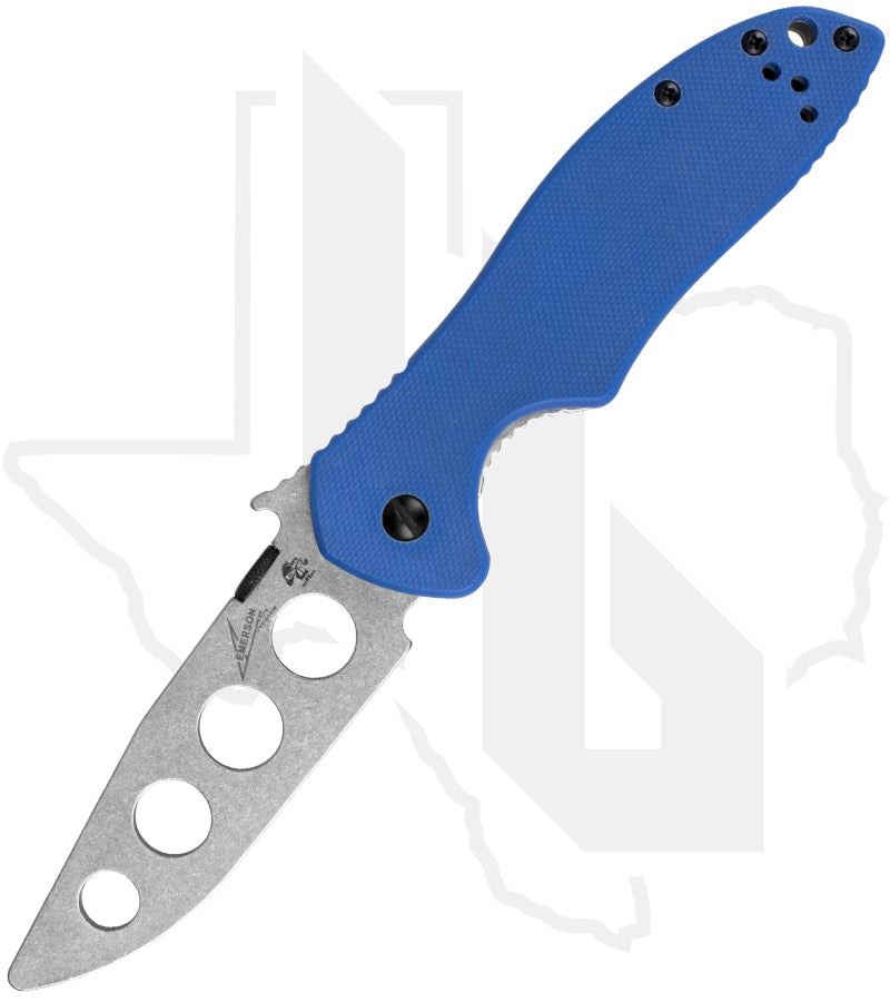 Kershaw E-Train Emerson 6034TRAINER - Blue G-10, Stainless Steel, Stonewashed
