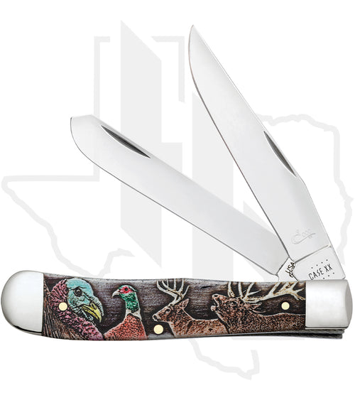 W.R. Case Sportsman Trapper 60585 - Natural Bone, Color Wash, Smooth (6254 SS)