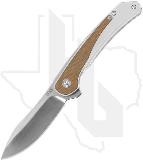 CRKT Padawan 6070 - Brown Micarta Overlays