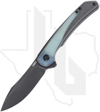 CRKT Padawan 6070JK - Blackwashed Stainless Steel, Jade G-10 Overlays