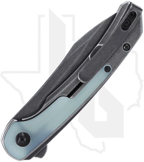 CRKT Padawan 6070JK - Blackwashed Stainless Steel, Jade G-10 Overlays