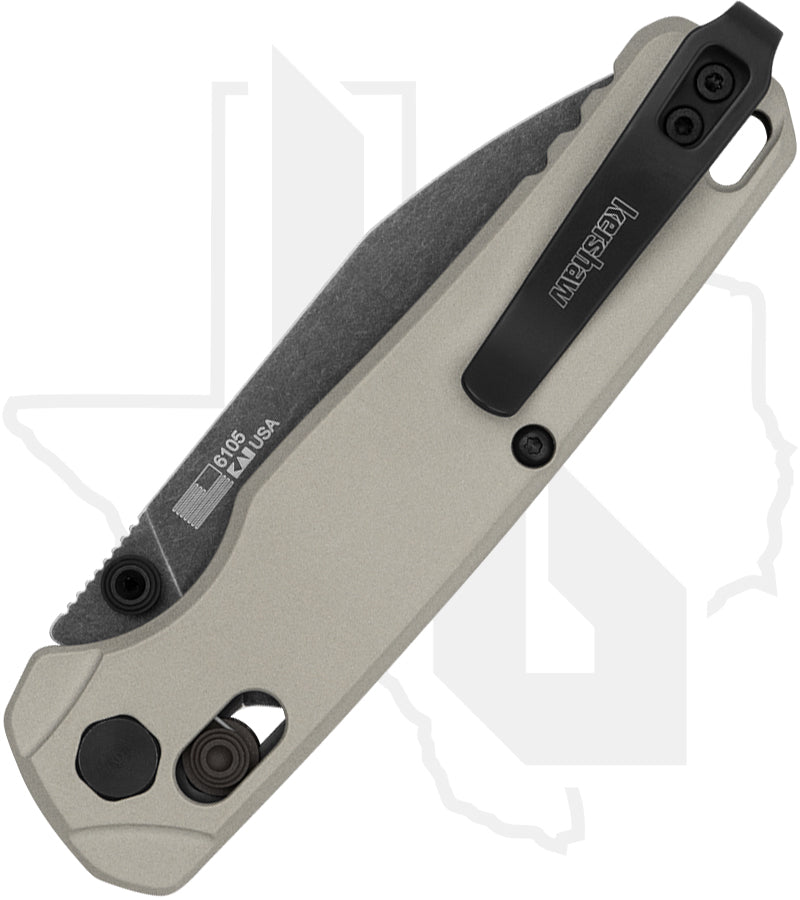 Kershaw Bel Air 6105 - Gray, Aluminum, Blackwash