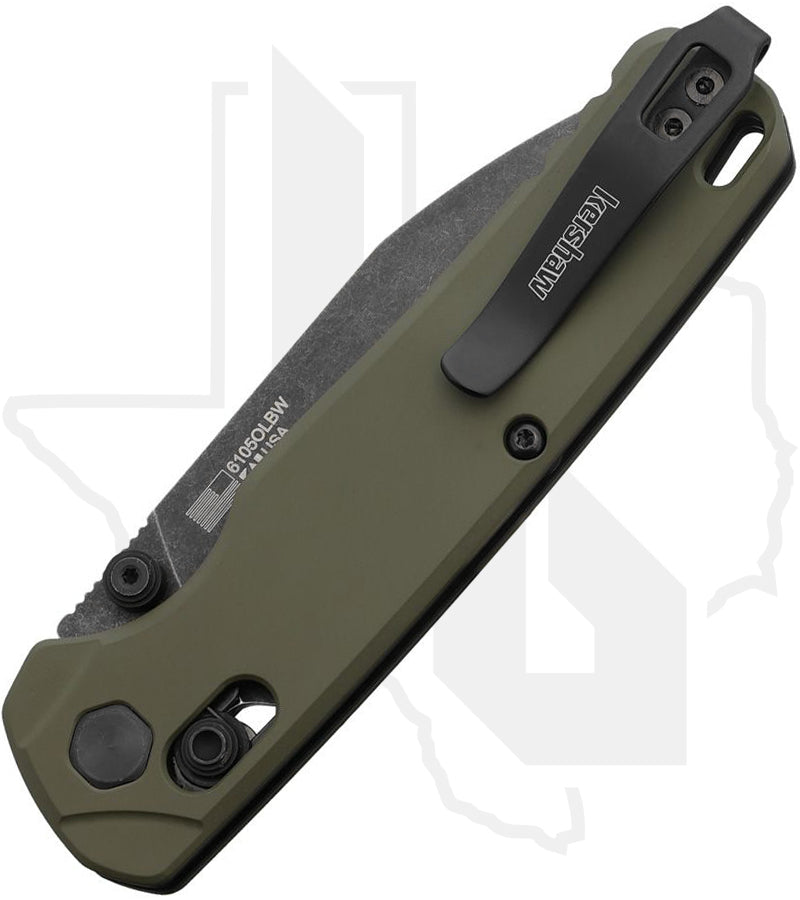 Kershaw Bel Air 6105OLBW - OD Green, Blackwash