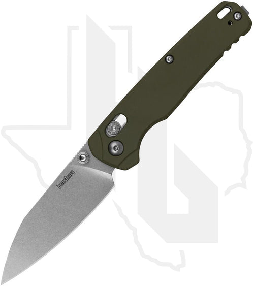 Kershaw Bel Air 6105OLSW - OD Green Aluminum, Stonewashed