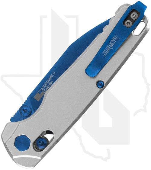 Kershaw Bel Air 6105RAWBLU - Cryopick, Raw Aluminum, Blue PVD