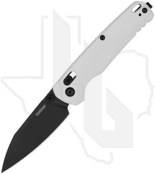 Kershaw Bel Air 6105WBLK - White Cerakote Aluminum, Black PVD