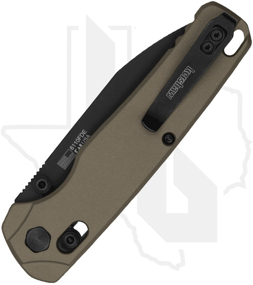 Kershaw Bel Air XL 6110FDE - FDE Aluminum, Black PVD