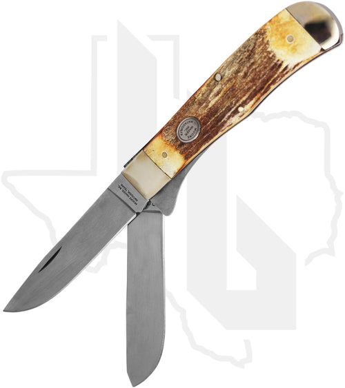 Moore Maker Large Liner Lock Trapper 6206LL - Stag