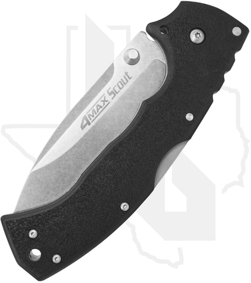 Cold Steel 4-Max Scout 62RQ - Black Griv-Ex, Stonewashed