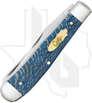 W.R. Case Trapper 63730 - Blue Sycamore Wood, Smooth (7254 SS)