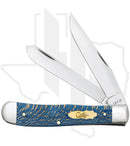 W.R. Case Trapper 63730 - Blue Sycamore Wood, Smooth (7254 SS)