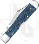 W.R. Case Cheetah Cub 63738 - Blue Sycamore Wood, Smooth (711 1/2L SS)