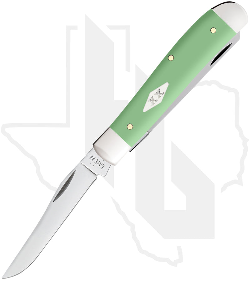 W.R. Case Mini Trapper 63831 - Mint Green Synthetic, Smooth (4207 SS)