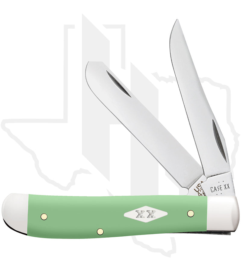 W.R. Case Mini Trapper 63831 - Mint Green Synthetic, Smooth (4207 SS)