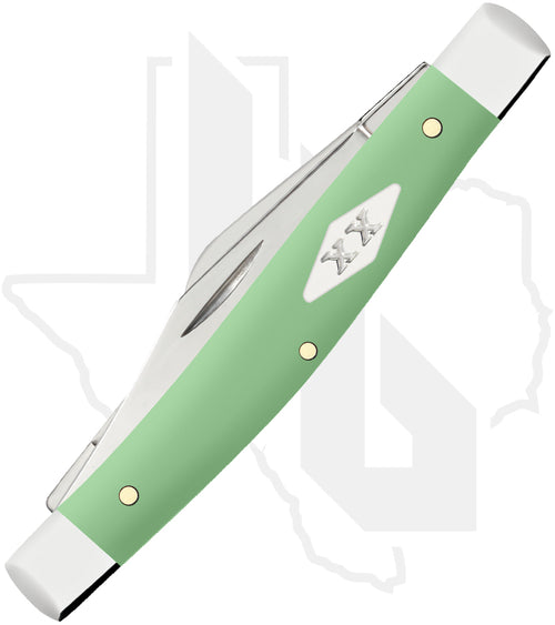 W.R. Case Medium Stockman 63832 - Mint Green Synthetic, Smooth (4344 SS)