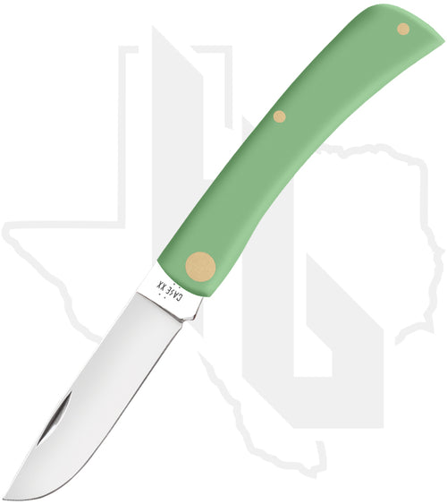 W.R. Case Sod Buster Jr 63834 - Mint Green Synthetic, Smooth (4137 SS)