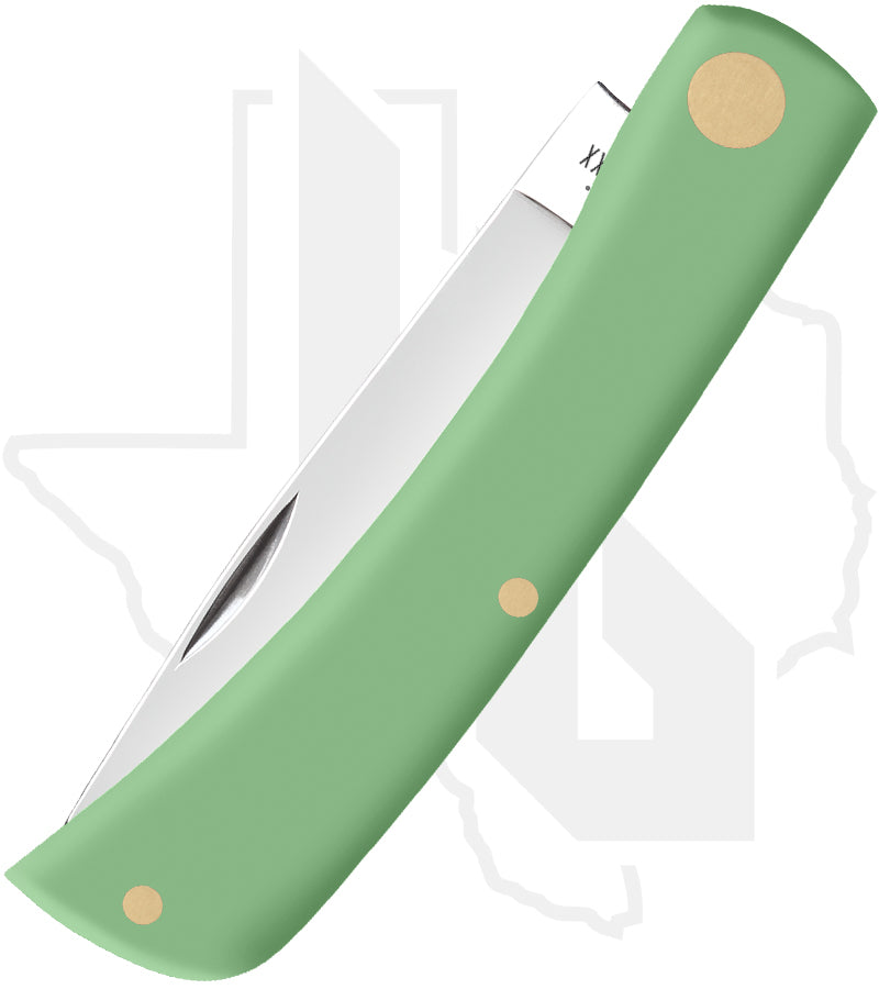 W.R. Case Sod Buster Jr 63834 - Mint Green Synthetic, Smooth (4137 SS)