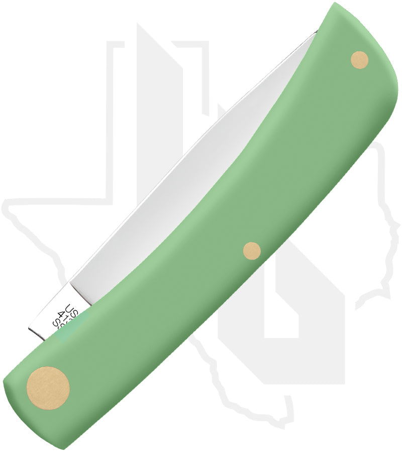 W.R. Case Sod Buster Jr 63834 - Mint Green Synthetic, Smooth (4137 SS)