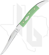 W.R. Case Small Texas Toothpick 63835 - Mint Green Synthetic, Smooth (410096 SS)