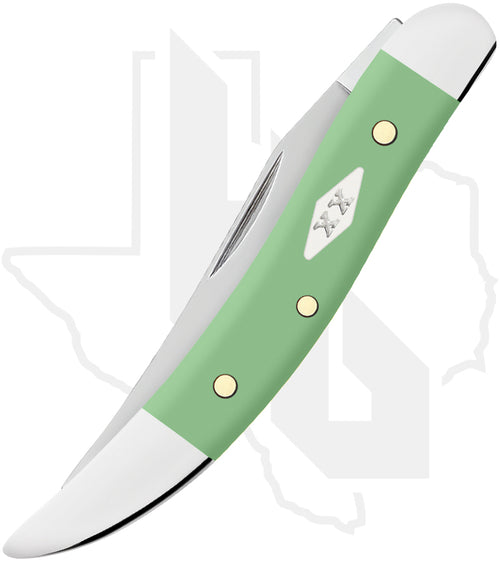 W.R. Case Small Texas Toothpick 63835 - Mint Green Synthetic, Smooth (410096 SS)