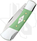 W.R. Case Lockback 63836 - Mint Green Synthetic, Smooth (41225L SS)