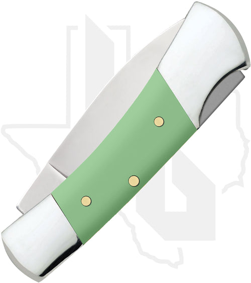 W.R. Case Lockback 63836 - Mint Green Synthetic, Smooth (41225L SS)