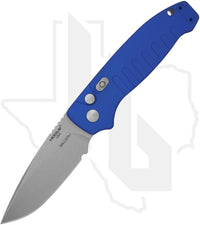 Hogue Knives Ballista I 64133 - Matte Blue Aluminum, Stonewashed
