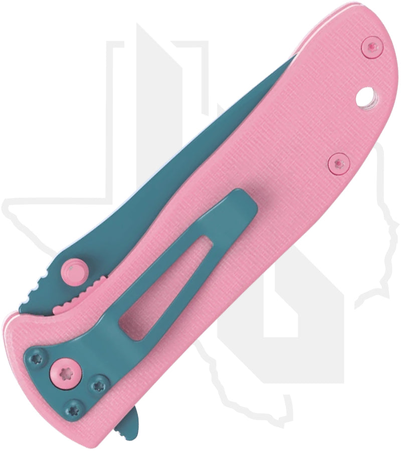 CRKT Drifter 6450D2P - Pink & Blue G-10