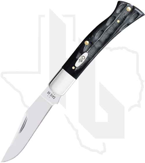 W.R. Case Axe Handle 65034 - Buffalo Horn, Jigged (BRBH1135 SS)
