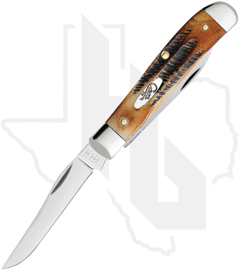 W.R. Case Mini Trapper 65305 - 6.5 BoneStag, Jigged (6.5207W SS)