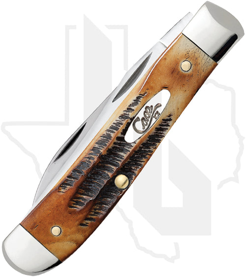 W.R. Case Mini Trapper 65305 - 6.5 BoneStag, Jigged (6.5207W SS)