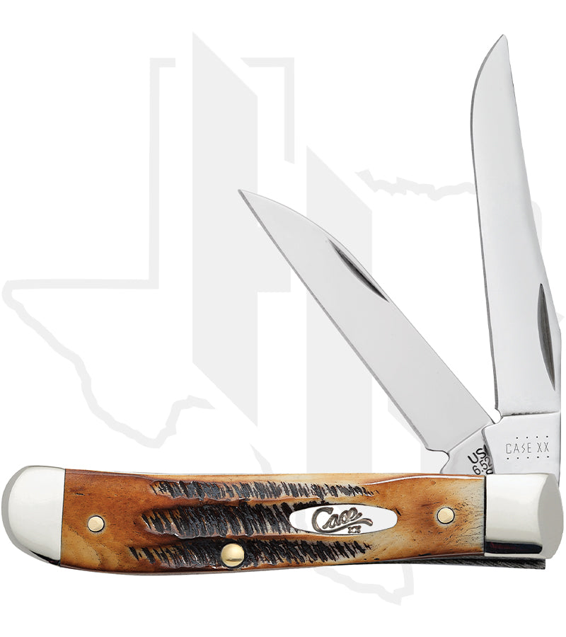 W.R. Case Mini Trapper 65305 - 6.5 BoneStag, Jigged (6.5207W SS)