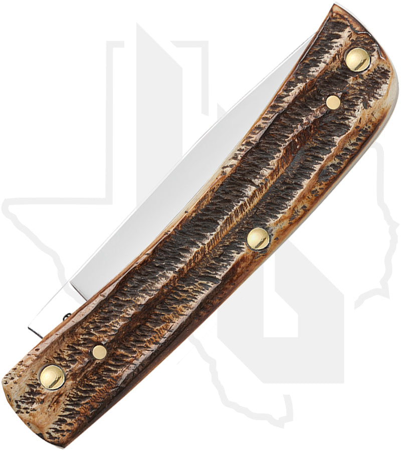 W.R. Case Sod Buster Jr 65310 - 6.5 BoneStag, Jigged (6.5137 SS)