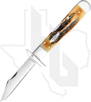 W.R. Case Cheetah Cub 65349 - 6.5 BoneStag, Jigged (6.511 1/2L SS)