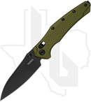 Kershaw Bareknuckle Duralock 6777 - OD Green Aluminum, Black PVD