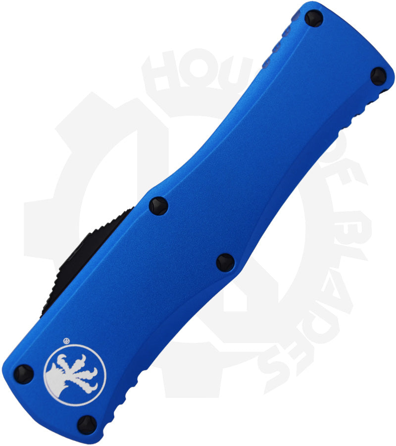 Microtech Hera 702-3BL - Double Edge, Fully Serrated, Blue