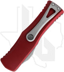 Microtech Hera 703-11MR - Single Edge, Partially Serrated, Merlot