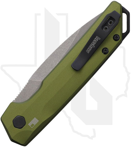 Kershaw Launch Iridium 7038OL - OD Green Aluminum, Working Finish