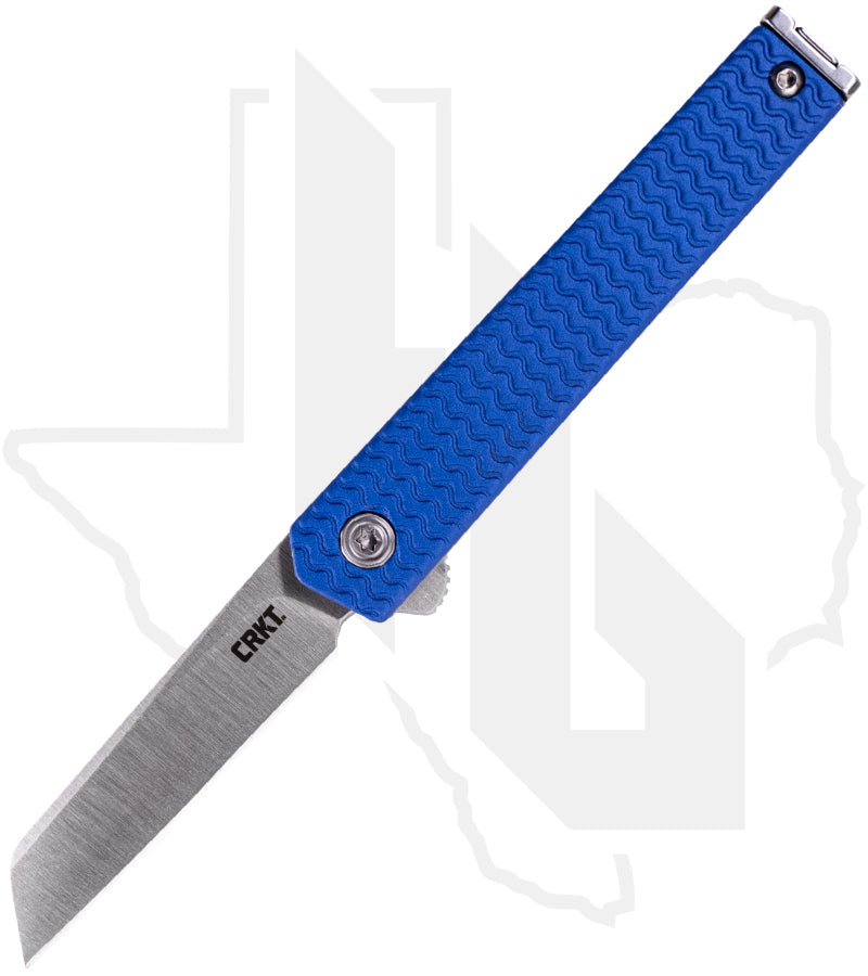 CRKT CEO Microflipper 7083 - Blue, Sheepsfoot