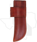 A & M Leather #71 Fixed Blade Sheath 71-ST-SC - Saddle Tan, Vertical, Crossdraw