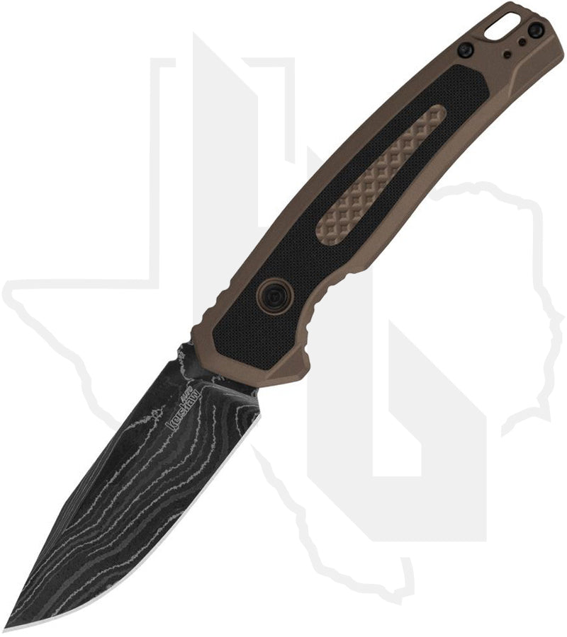 Kershaw Launch 21 7106DAM - FDE Aluminum, Damascus