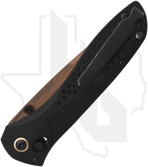 Benchmade Blue Class Limited Edition Seven Ten 710FE-2401 - Black Aluminum, Flat Earth Cerakote