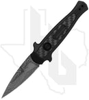 Kershaw Launch 12 7125DAM - Black Aluminum, Carbon Fiber Inlay, Damascus