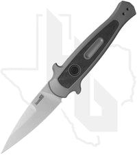 Kershaw Launch 12 7125GRY - Grey Aluminum, Carbon Fiber Inlay, Stonewashed